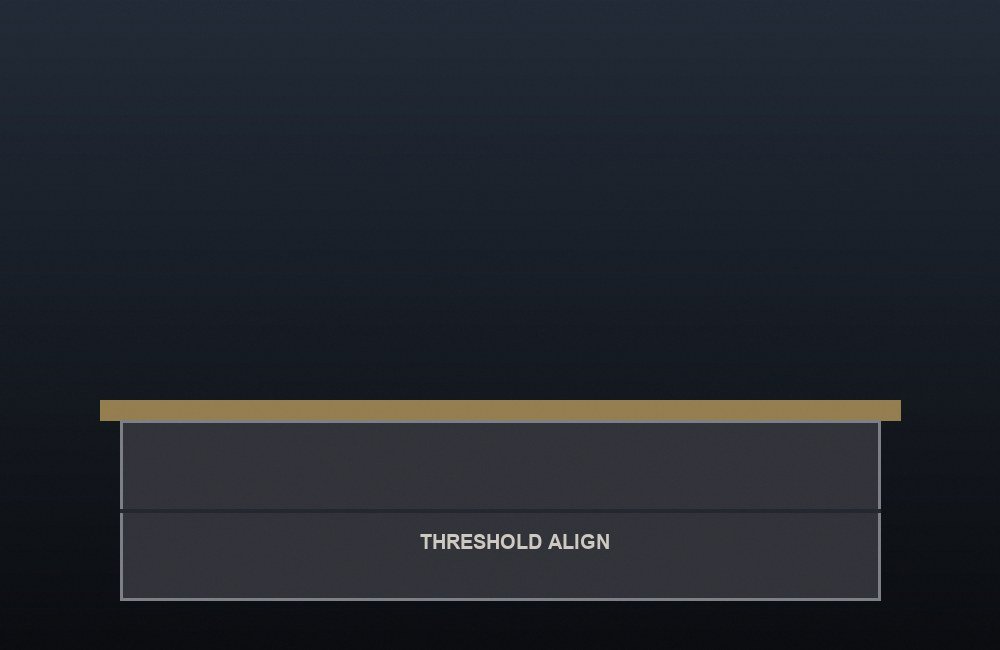 UI threshold alignment
